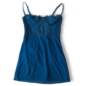 Urban Outfitters Blue Lace Mini Dress